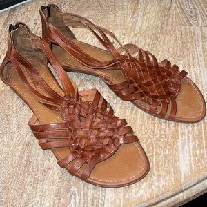 Myra backzip gladiator sandals